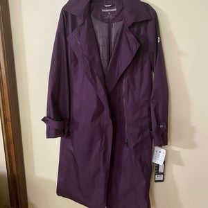Bernardo trench coat purple